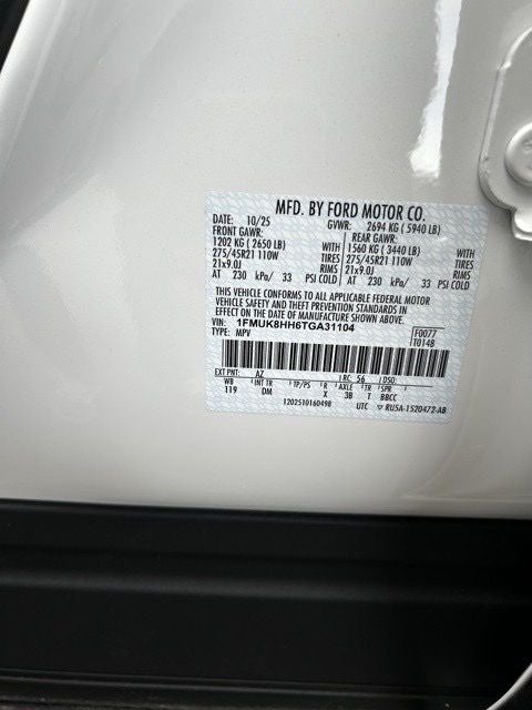 2026 Ford Explorer Platinum