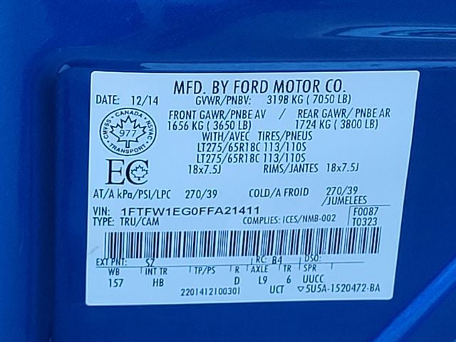 2015 Ford F-150 Lariat