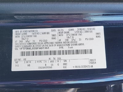 2025 Ford F-150 Tremor