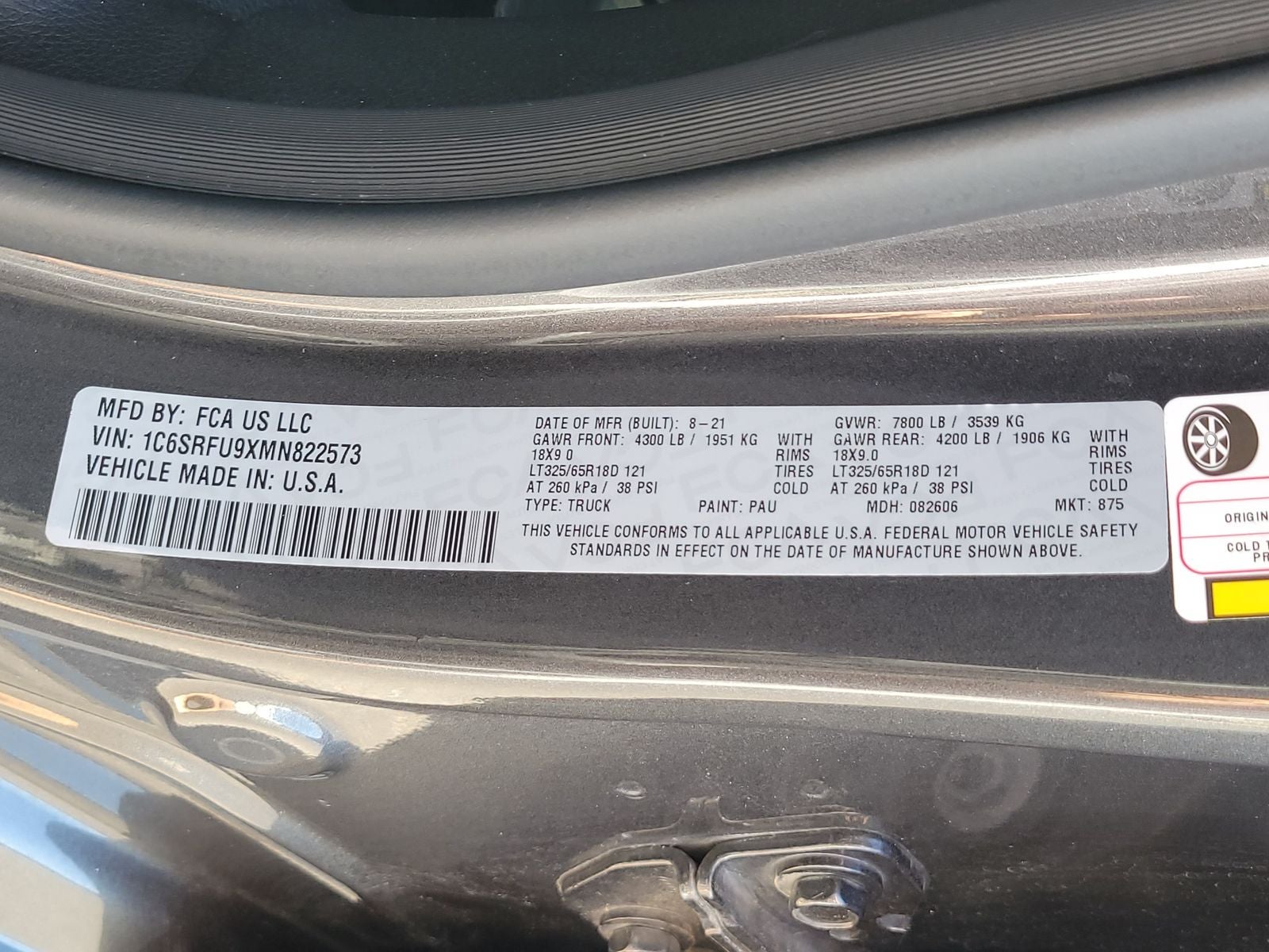 2021 RAM 1500 TRX