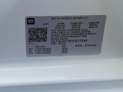 2026 GMC Sierra 2500HD AT4X