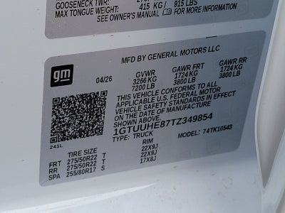 2026 GMC Sierra 1500 Denali Ultimate