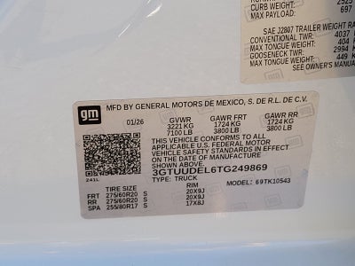 2026 GMC Sierra 1500 SLT