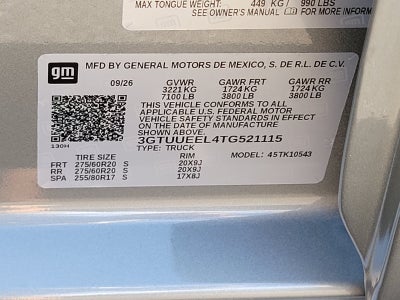 2026 GMC Sierra 1500 AT4