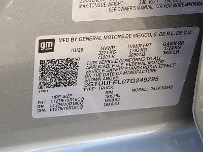 2026 GMC Sierra 1500 AT4X