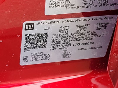 2026 GMC Sierra 1500 AT4X