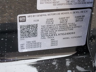 2026 GMC Sierra 1500 AT4X