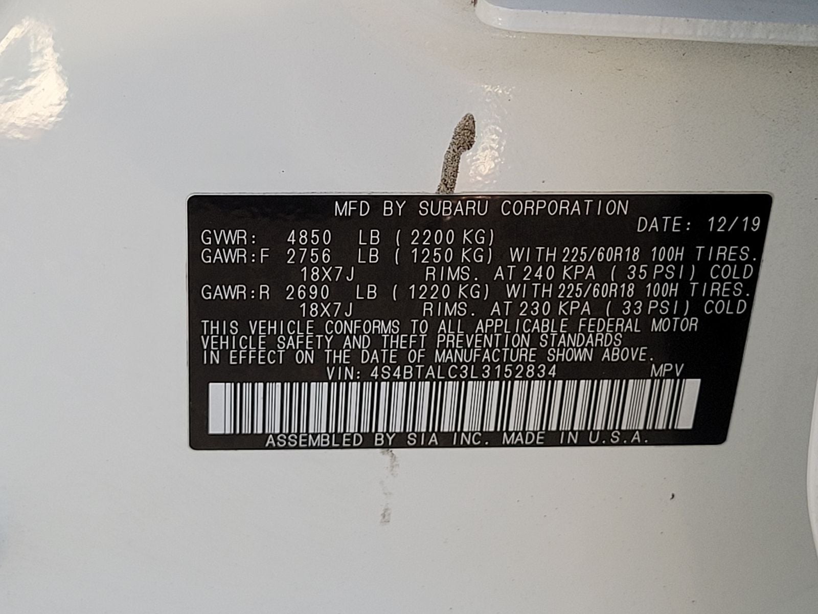 2020 Subaru Outback Limited