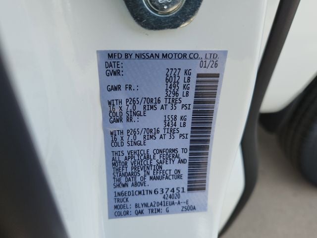 2026 Nissan Frontier S