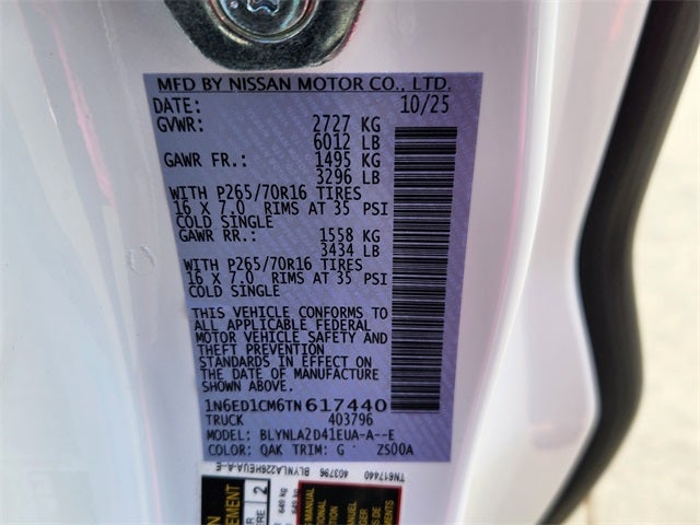 2026 Nissan Frontier S