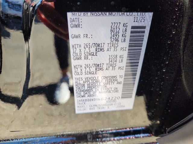 2026 Nissan Frontier PRO-4X w/R Package