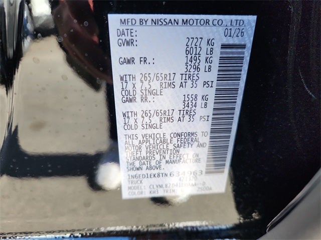 2026 Nissan Frontier SV