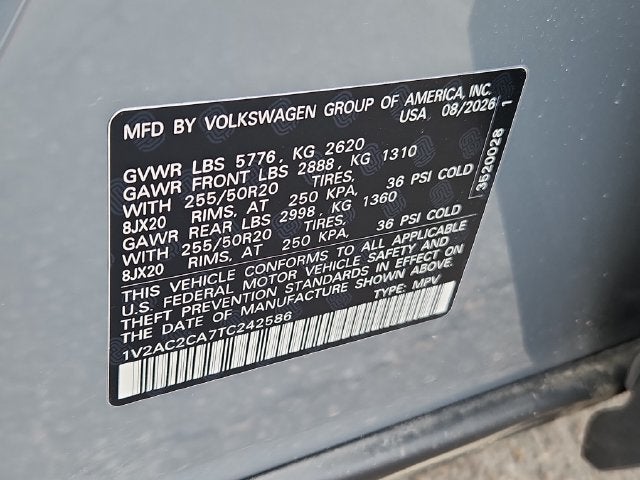 2026 Volkswagen Atlas Cross Sport SEL R-Line Black
