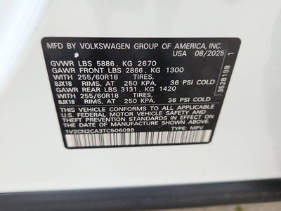 2026 Volkswagen Atlas 2.0T Peak Edition