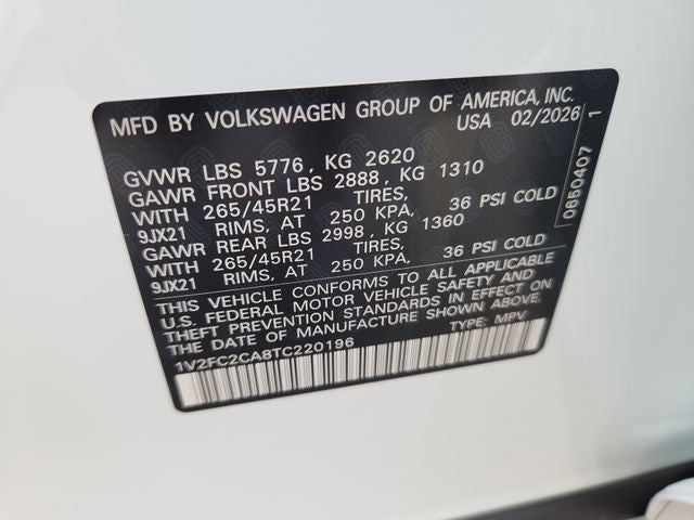 2026 Volkswagen Atlas Cross Sport 2.0T SEL Premium R-Line