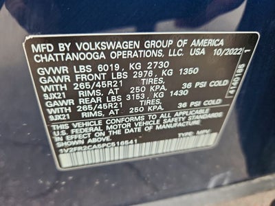 2023 Volkswagen Atlas 3.6L V6 SEL Premium R-Line