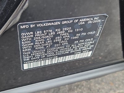 2026 Volkswagen Atlas Cross Sport 2.0T SE W/TECHNOLOGY