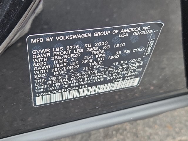 2026 Volkswagen Atlas Cross Sport 2.0T SE W/TECHNOLOGY