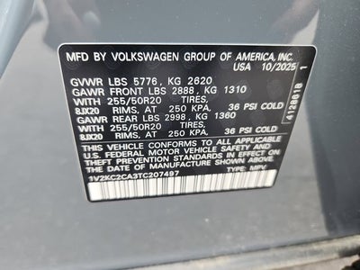 2026 Volkswagen Atlas Cross Sport 2.0T SE W/TECHNOLOGY