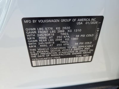 2026 Volkswagen Atlas Cross Sport 2.0T SE