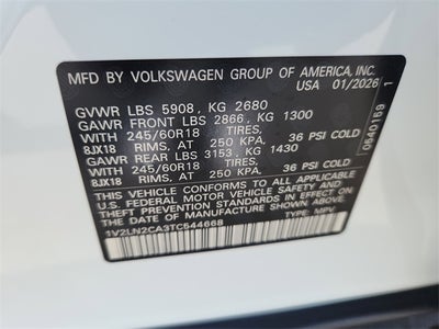 2026 Volkswagen Atlas 2.0T SE