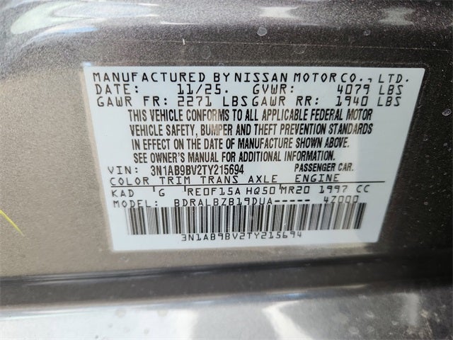 2026 Nissan Sentra S