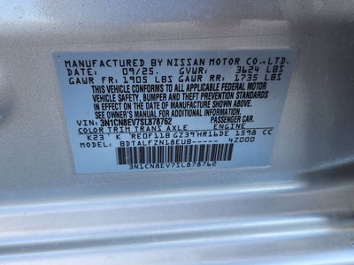 2025 Nissan Versa SV