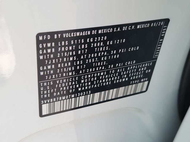 2026 Volkswagen Tiguan 2.0T S