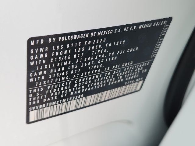 2026 Volkswagen Tiguan 2.0T S