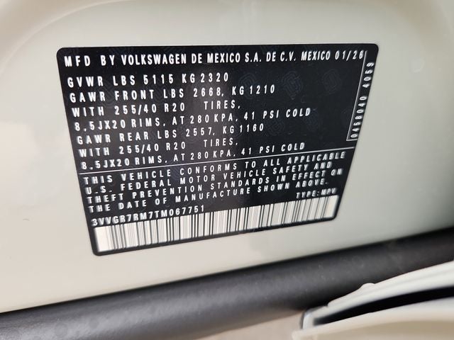 2026 Volkswagen Tiguan 2.0T SE R-Line Black