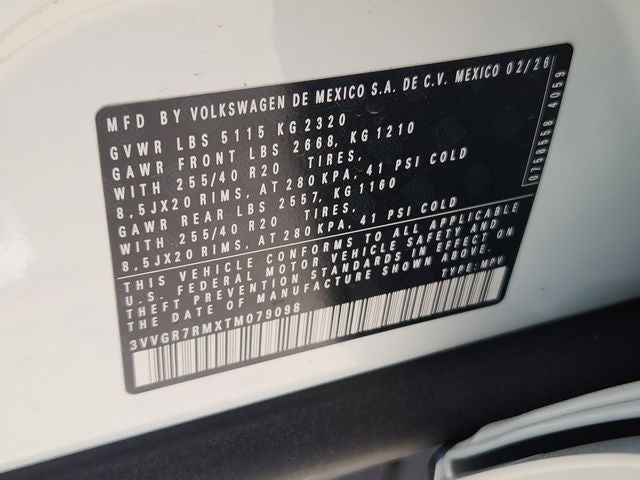 2026 Volkswagen Tiguan 2.0T SE R-Line Black