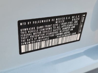 2027 Volkswagen Jetta GLI 2.0T Autobahn