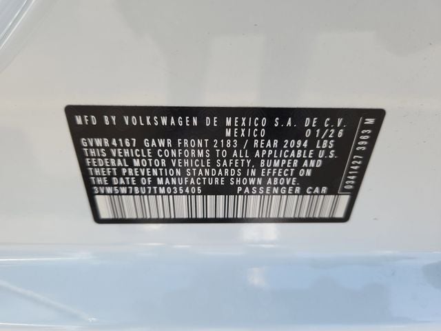 2026 Volkswagen Jetta 1.5T S