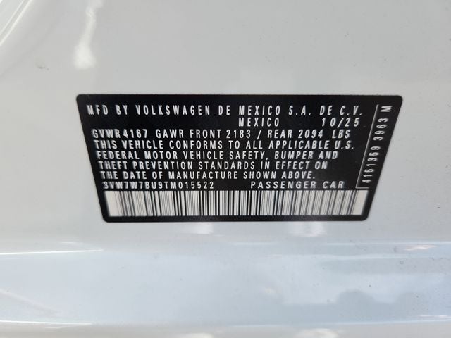 2026 Volkswagen Jetta 1.5T SE