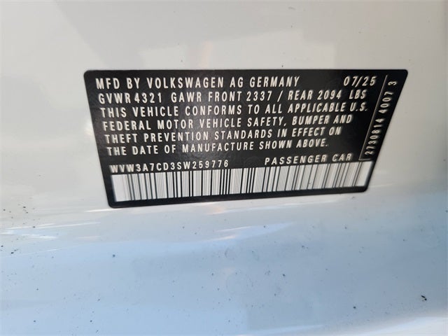 2025 Volkswagen Golf GTI 2.0T SE