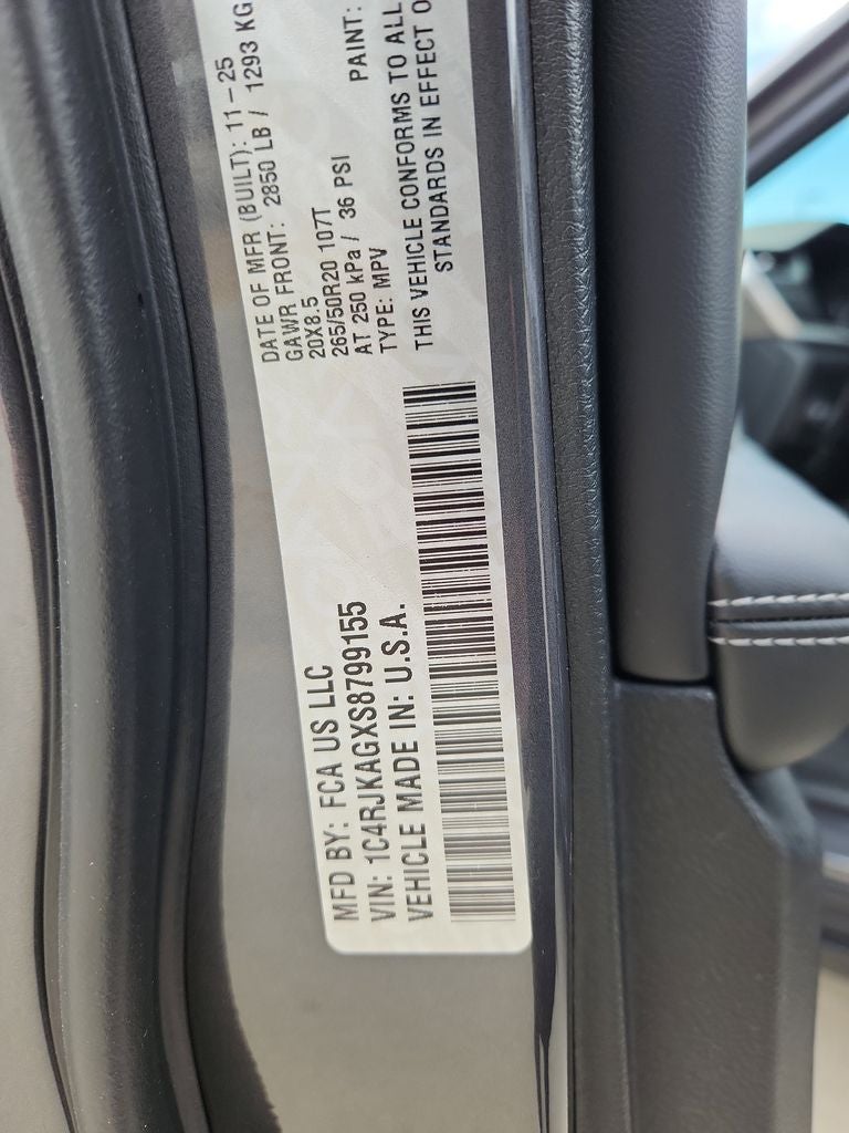 2025 Jeep Grand Cherokee L GRAND CHEROKEE L ALTITUDE X 4X4