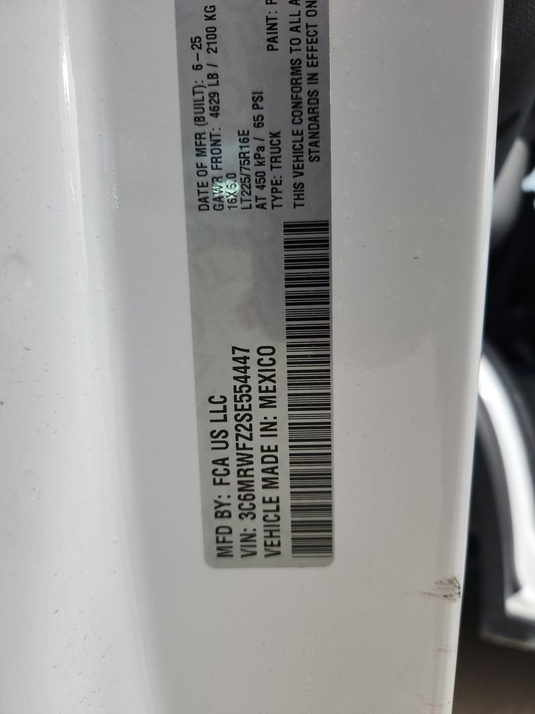 2025 RAM Promaster RAM PROMASTER EV CARGO VAN TRADESMAN HIGH ROOF 159' WB EXT