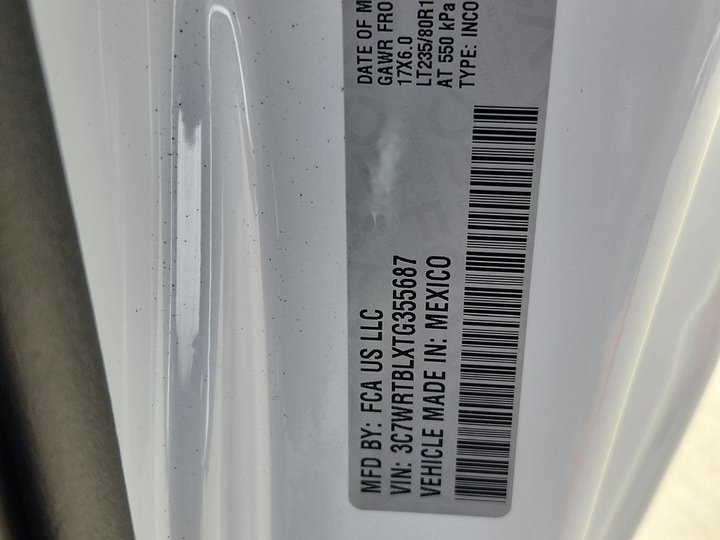 2026 RAM 3500 Tradesman 167.5 WB