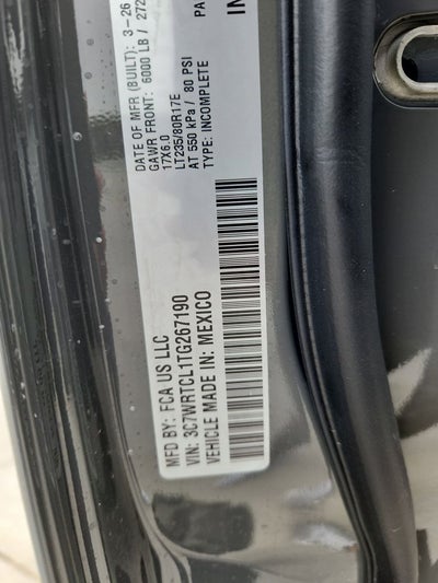 2026 RAM 3500 Chassis Cab RAM 3500 BIG HORN CREW CAB CHASSIS 4X4 60' CA