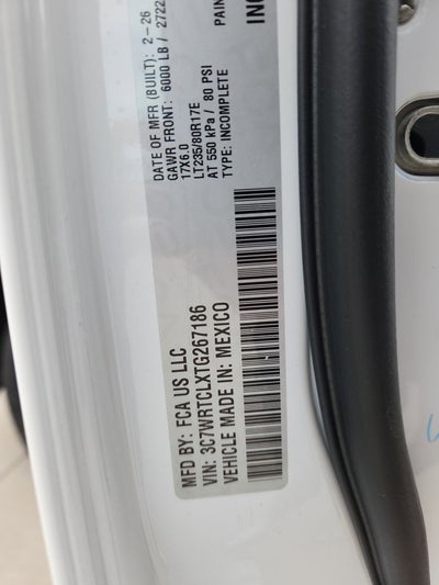 2026 RAM 3500 Chassis Cab RAM 3500 TRADESMAN CREW CAB CHASSIS 4X4 60' CA