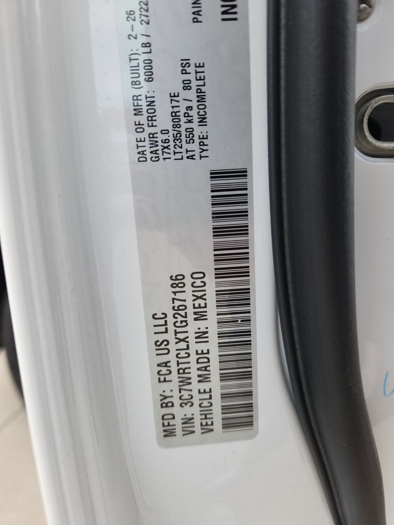 2026 RAM 3500 Chassis Cab RAM 3500 TRADESMAN CREW CAB CHASSIS 4X4 60' CA