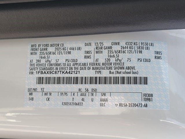 2026 Ford Transit-350 XLT 12 Passenger