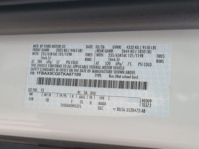 2026 Ford Transit-350 XLT 15 Passenger