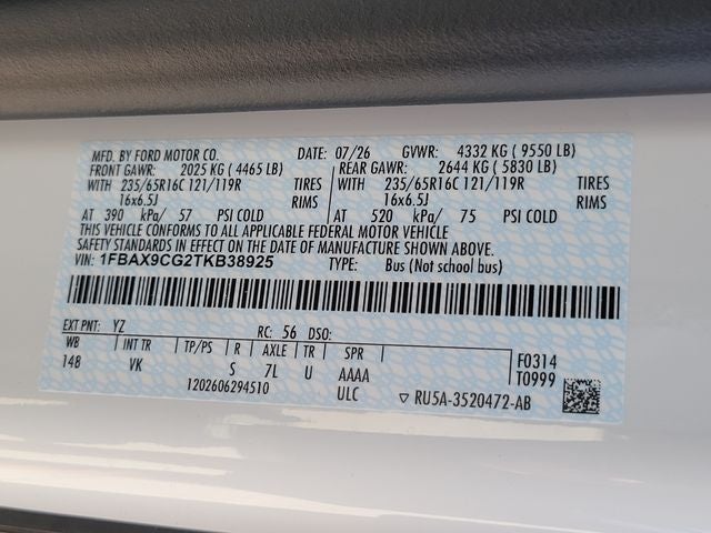 2026 Ford Transit-350 XL 12 Passenger