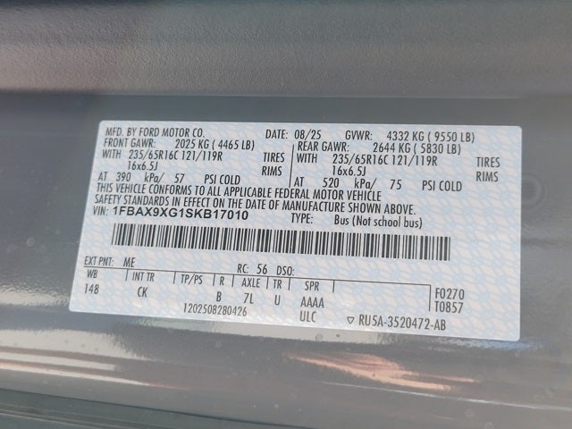 2025 Ford Transit-350 XL 12 Passenger