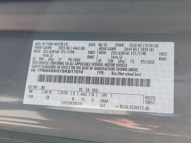 2025 Ford Transit-350 XL 12 Passenger