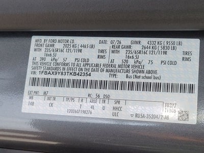 2026 Ford Transit-350 XLT