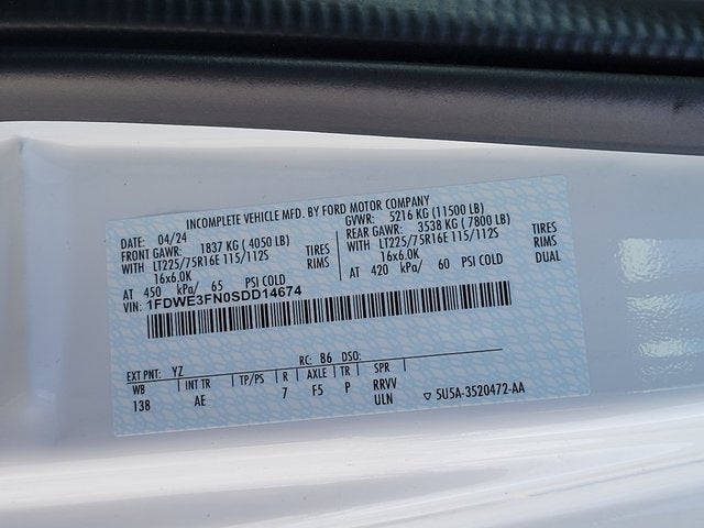 2025 Ford E-350SD Base Cutaway