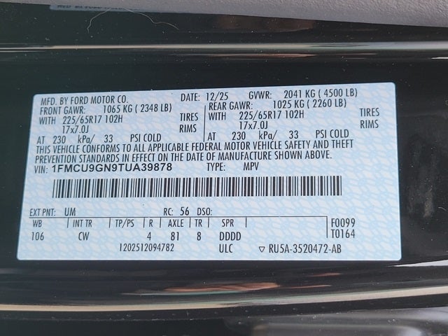 2026 Ford Escape Active