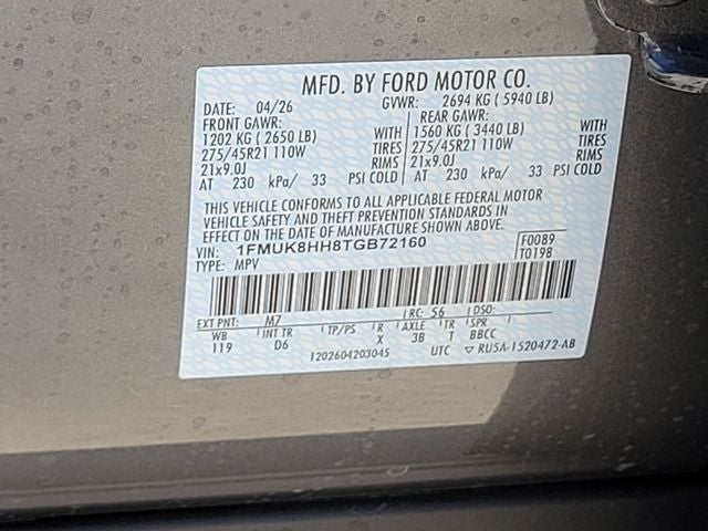2026 Ford Explorer Platinum